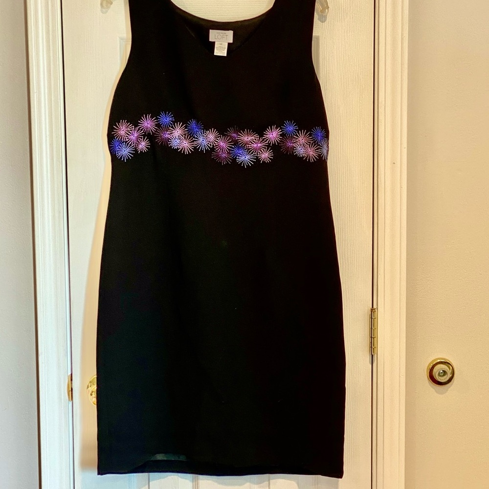 Ann Taylor Loft Black Sheath dress